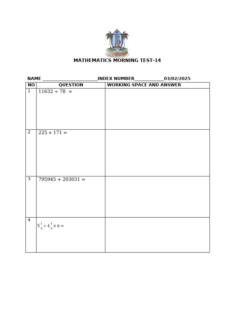Test 14 | PDF