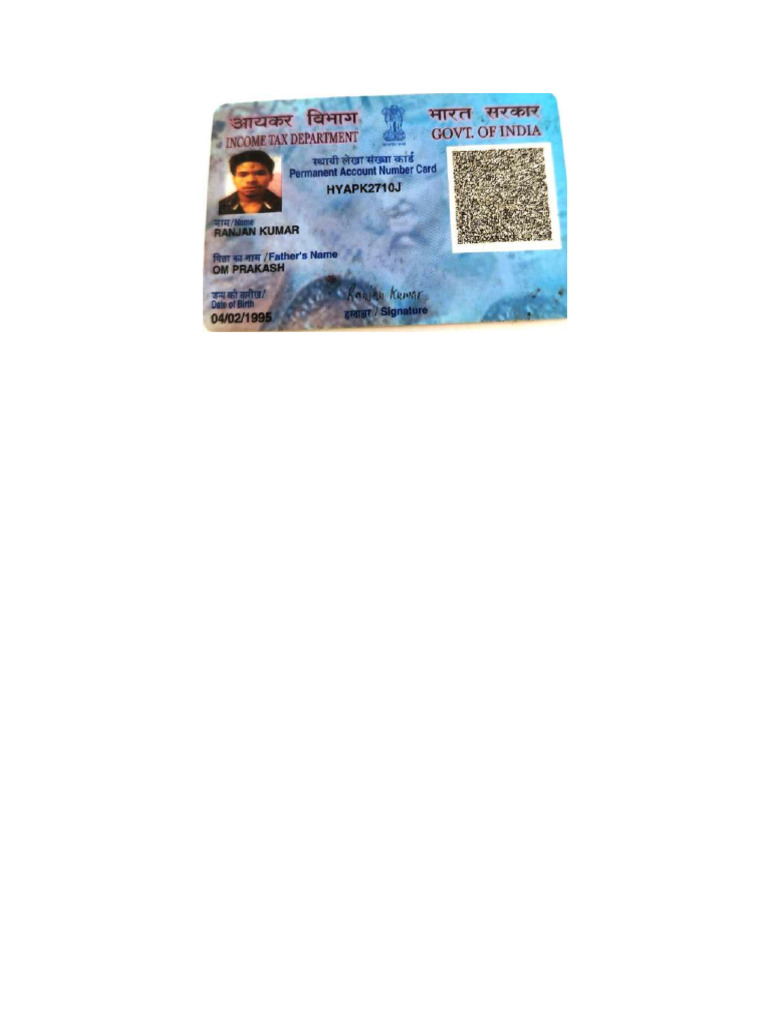 Pan of Ranjan Kumar - Compressed | PDF