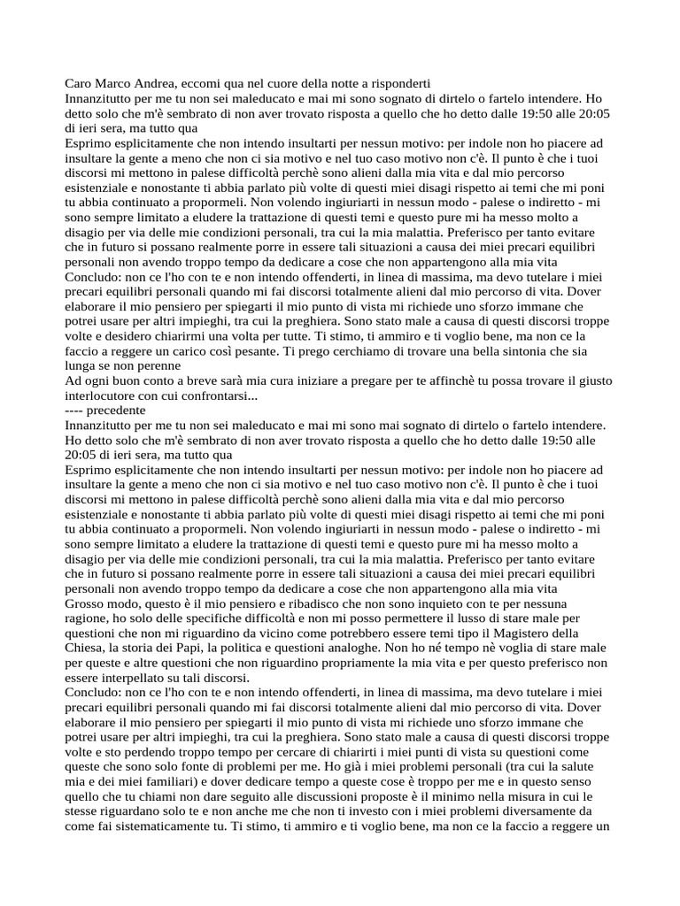 Caro Marco Andrea | PDF