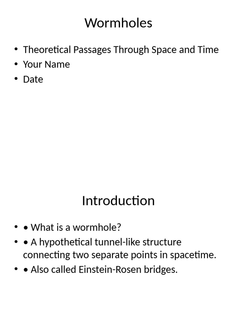 Wormhole Presentation | PDF