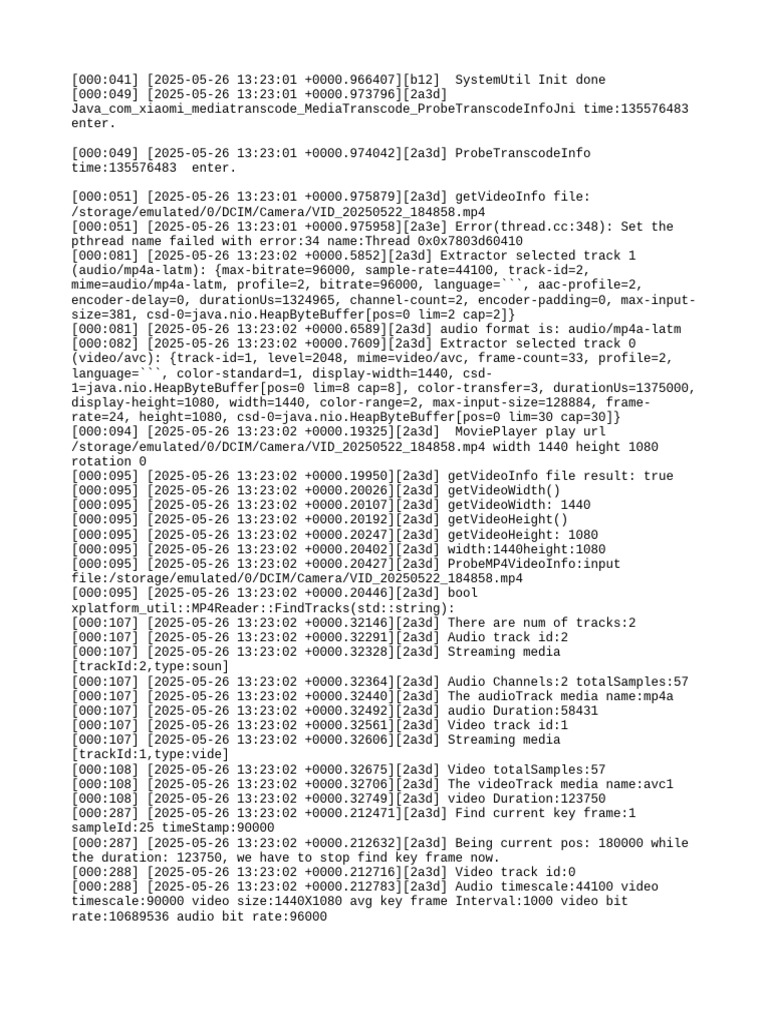 MP4 Video and Audio Metadata Analysis | PDF | Codec | Computer File Formats