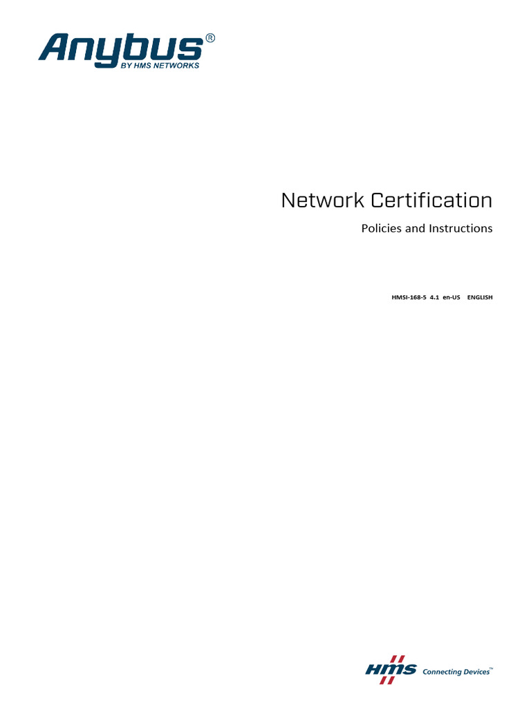 Network Certification Guide for HMS Products | PDF | Information ...
