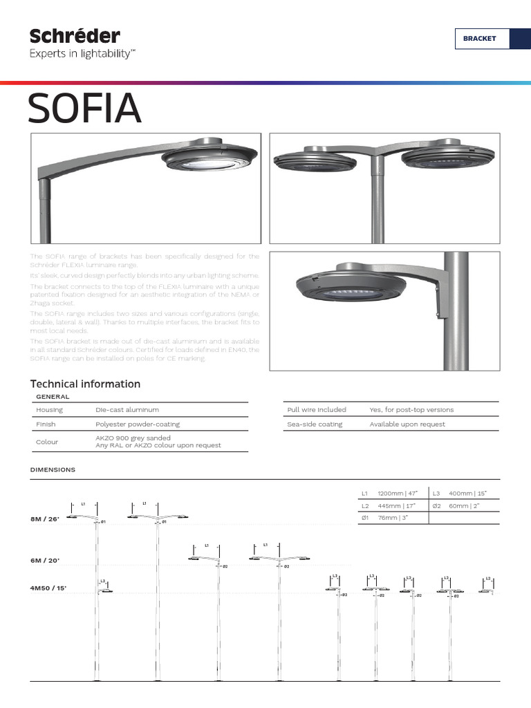Schréder SOFIA Datasheet en | PDF