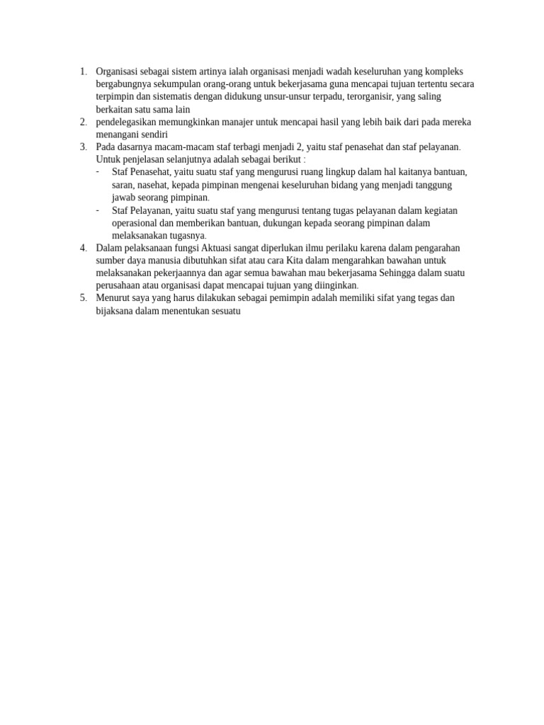 Asas Asas Manajemen Tugas 2 Pdf