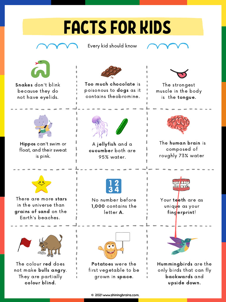 Fun Facts Every Kid Should Know | PDF
