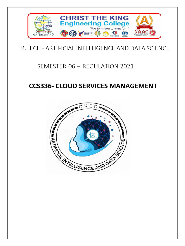 Cloud Services Management Lab Guide | PDF | Engineering | Science