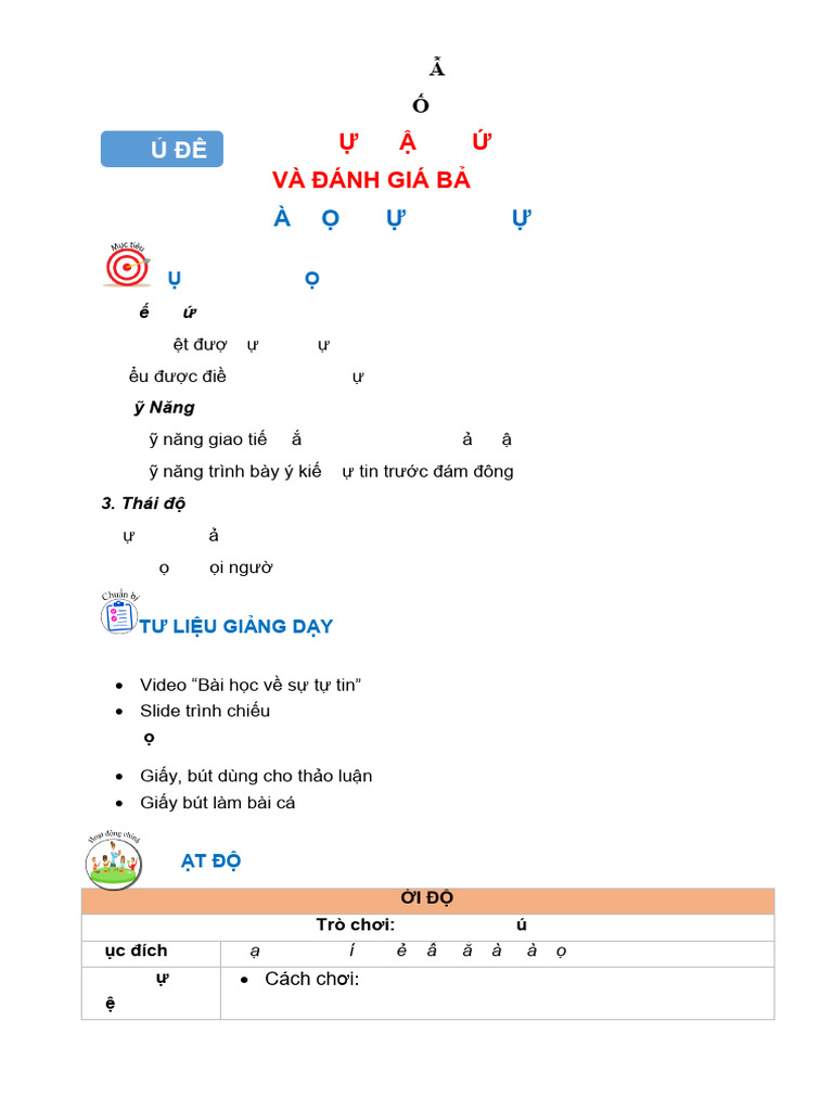 Giao An Mau Lop 6 Tu Tin Va Tu Ti | PDF