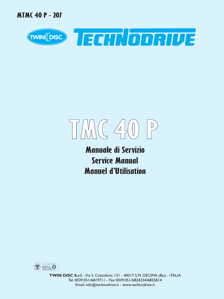 TMC 40 P User - Manuals - EN | PDF
