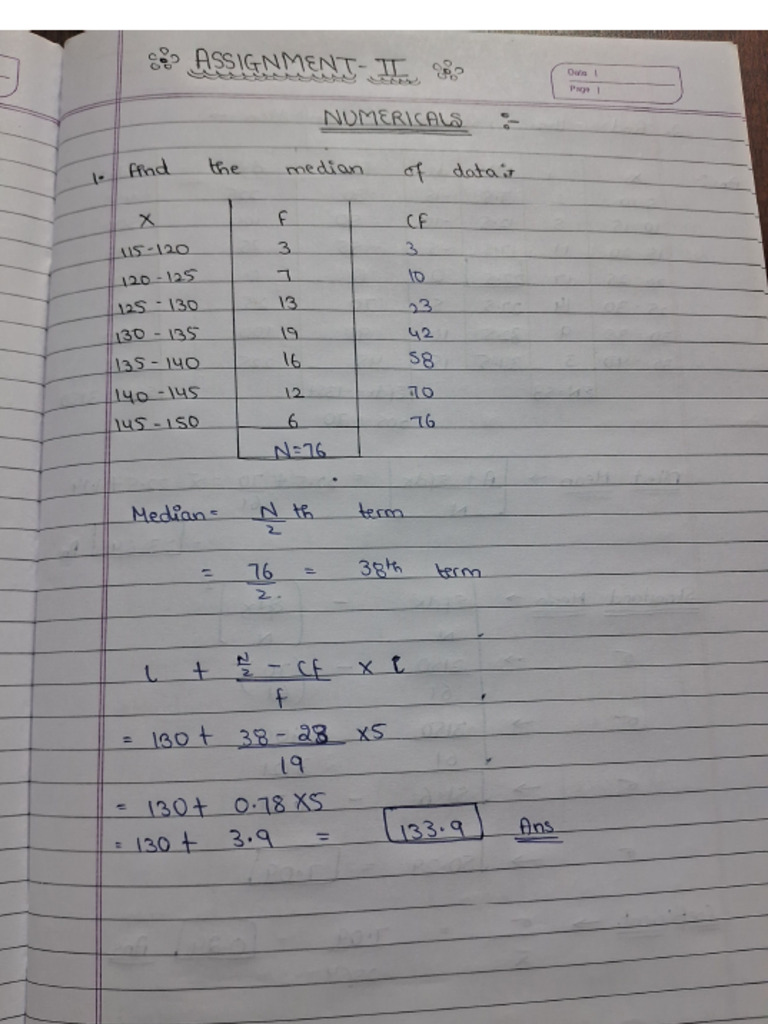 Assignment 2 Statistics - Rotated | PDF