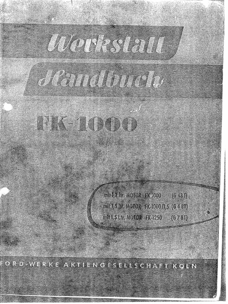 WHB FK1000 | PDF