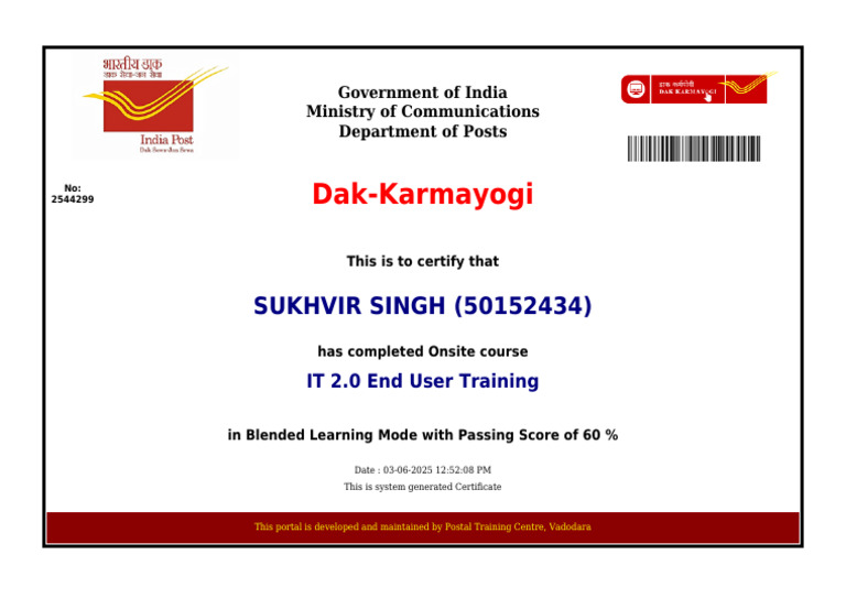 Final Certificate 2 | PDF