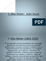 Ação Social - MAX WEBER