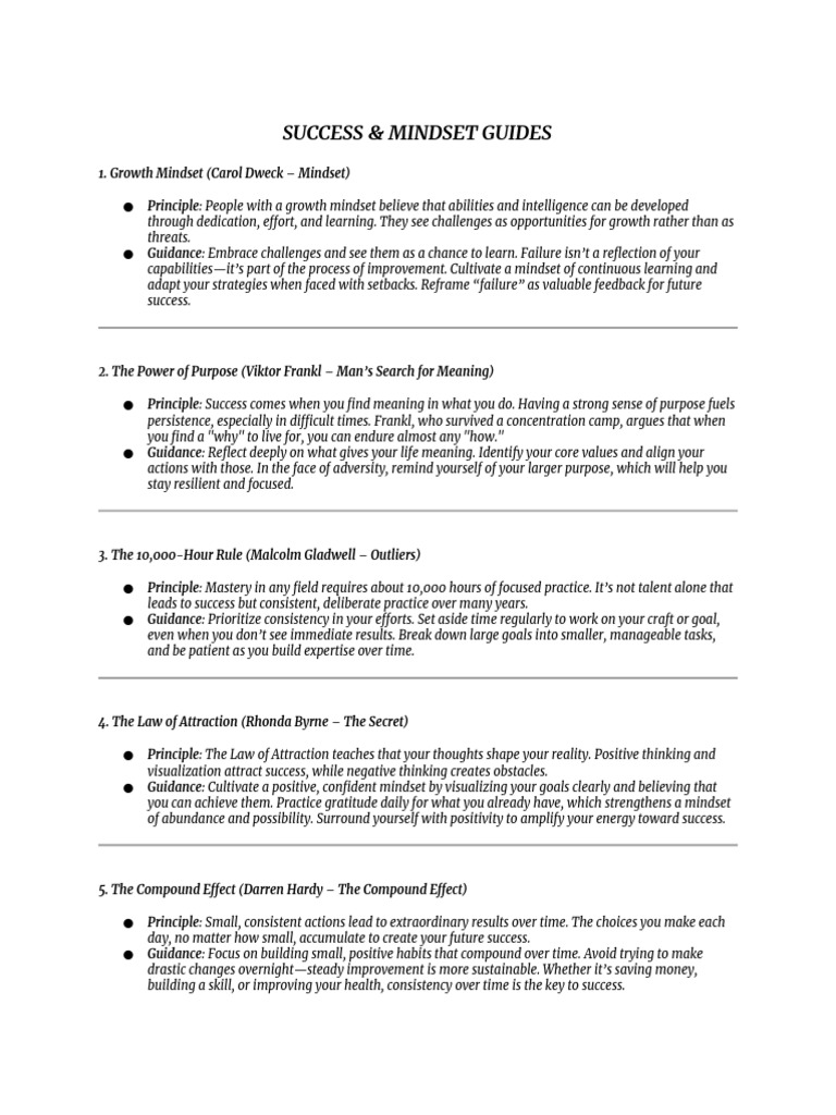 Mindset Strategies for Success | PDF | Grit (Personality Trait) | Mindset