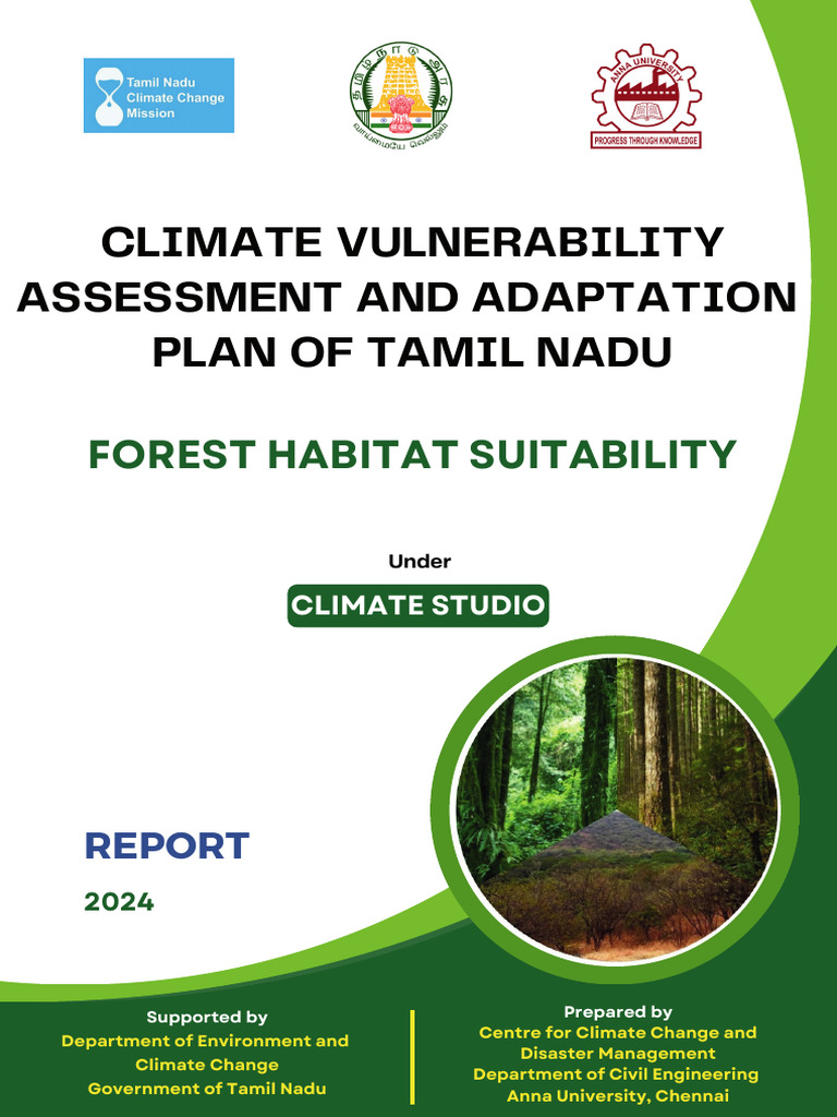 Tamil Nadu Forest Habitat Assessment | PDF | Forests | Climate Change