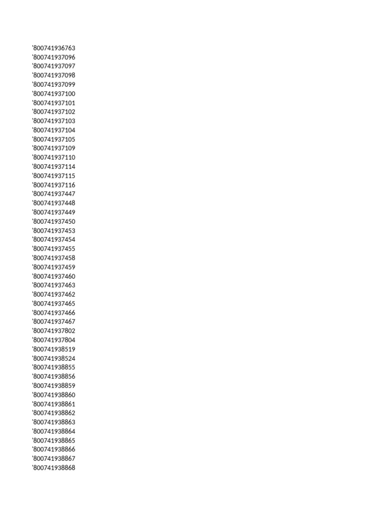 List of Product Codes | PDF