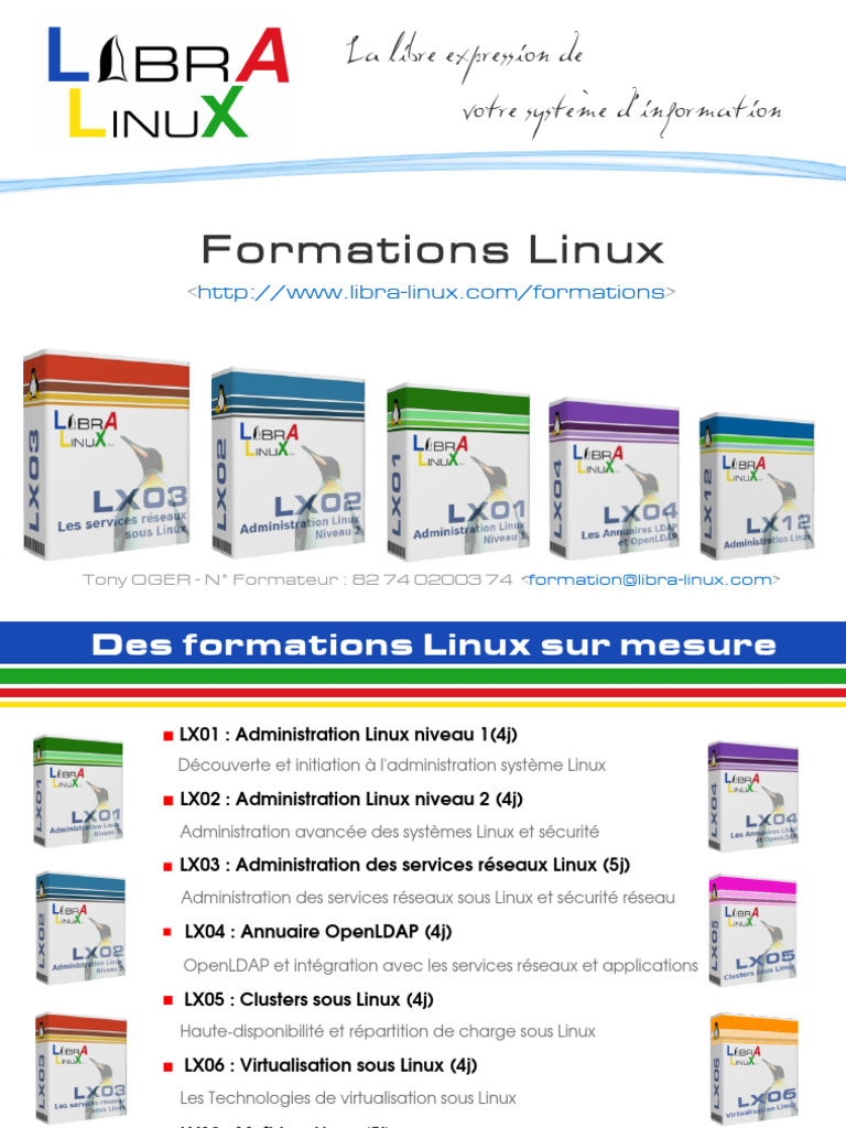 Formations en Administration Linux | PDF | Linux | Virtualisation
