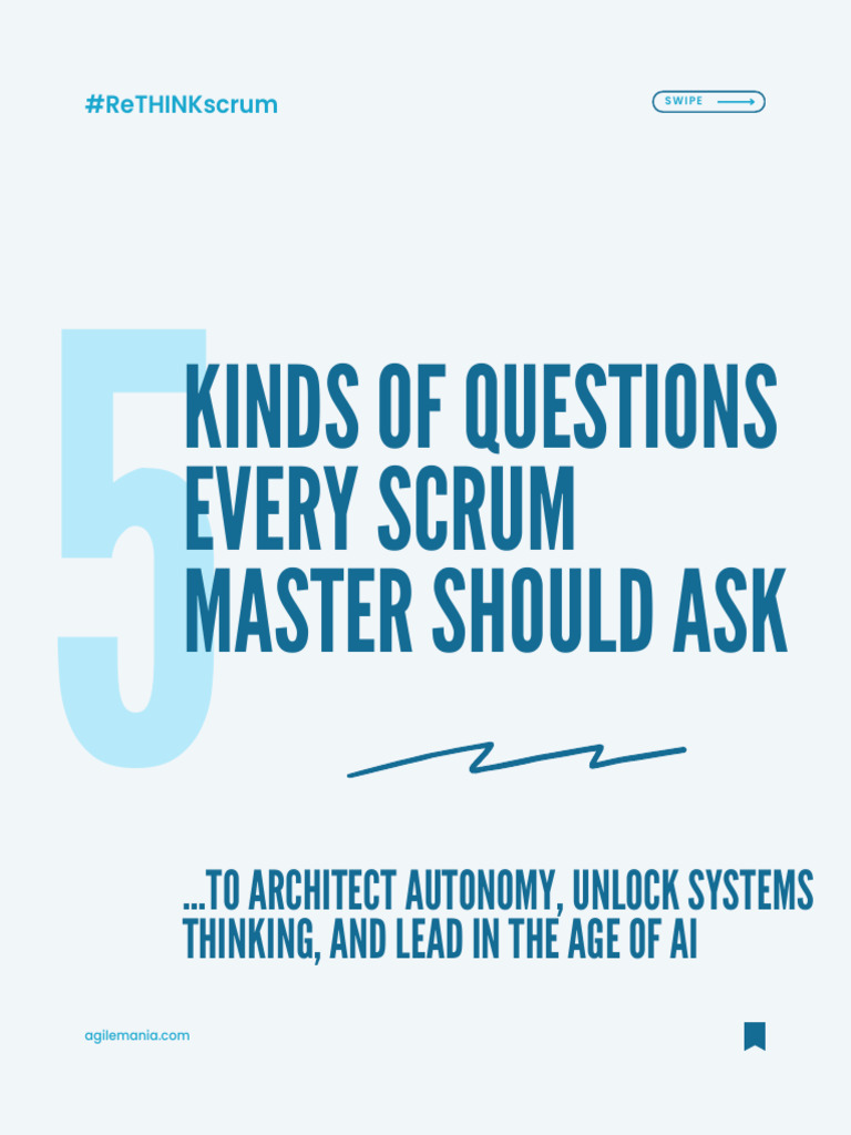 5 Kinds of Questions Every Scrum Master Should Ask | PDF | Scrum ...