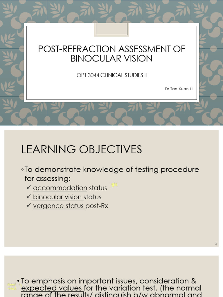 Opt3044 - Post RX BV - Part 1 | PDF | Human Eye | Visual System