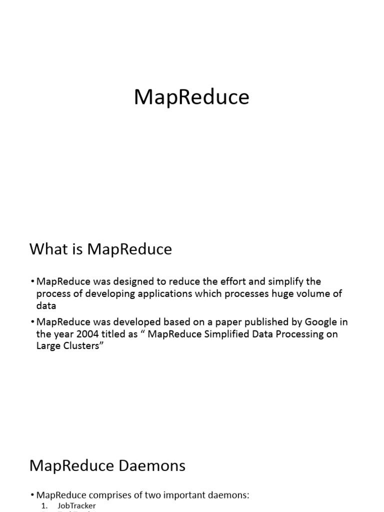 Understanding MapReduce Architecture | PDF | Map Reduce | Apache Hadoop