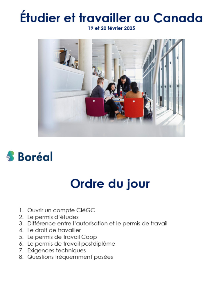 Étudier et Travailler au Canada 2025 | PDF | Visa (Document) | Passeport