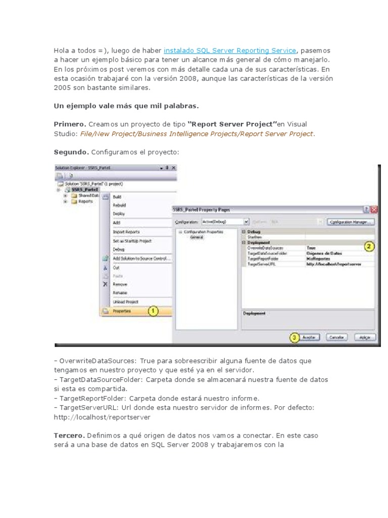Ejemplo de Reporting Services | PDF | Servidor SQL de Microsoft ...
