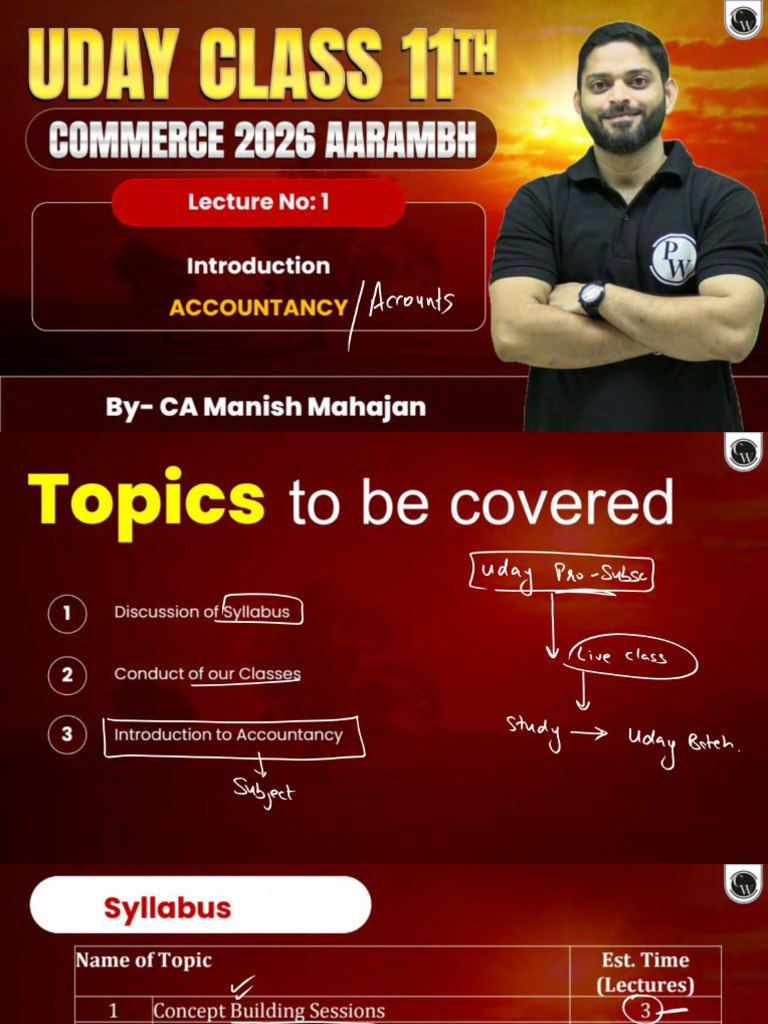 Concept Building Sessions 01 - Class Notes | PDF