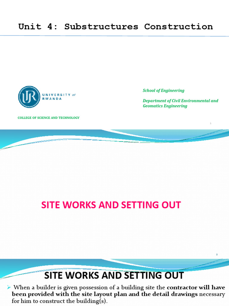 4 Unit Four Substructures Construction - 250515 - 124412 | PDF | Deep ...