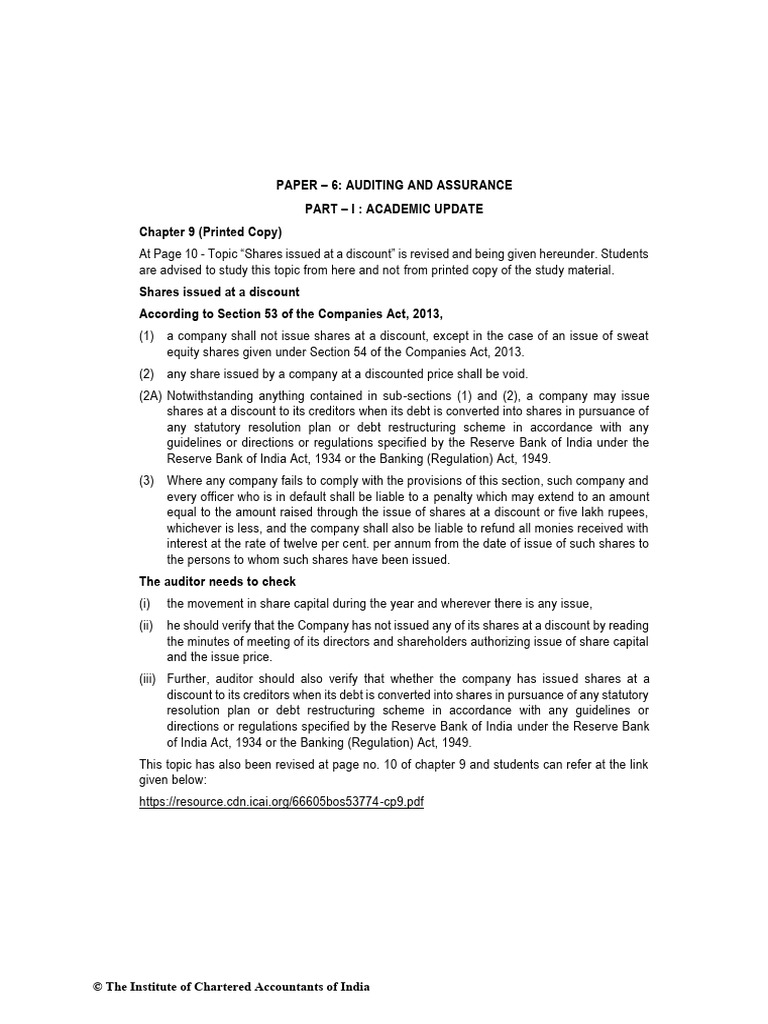 Paper-6 Auditing and Assurance | PDF | Audit | Auditor's Report