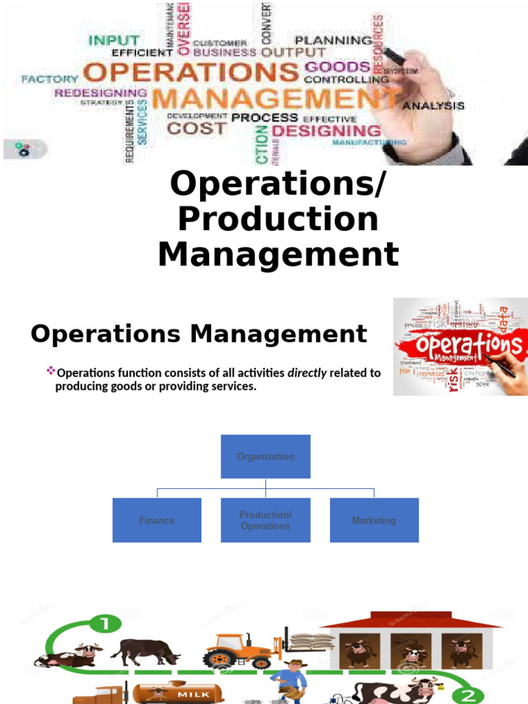 Operations Management Overview and Functions | PDF | Supply Chain ...