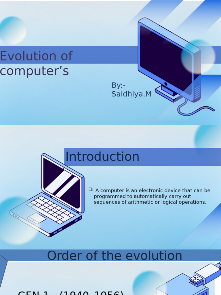 Evolution of Computers by Sai | PDF | Personal Computers | Integrated ...