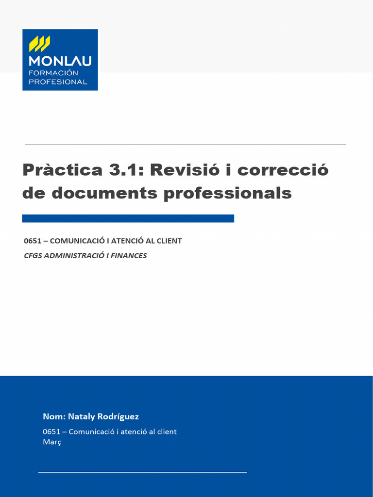 Revisió I Correció de Documents | PDF