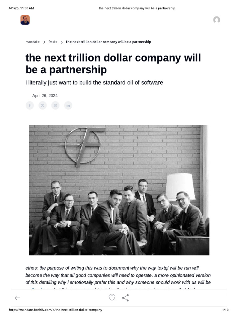 Next Trillion-Dollar Company Insights | PDF | Venture Capital ...