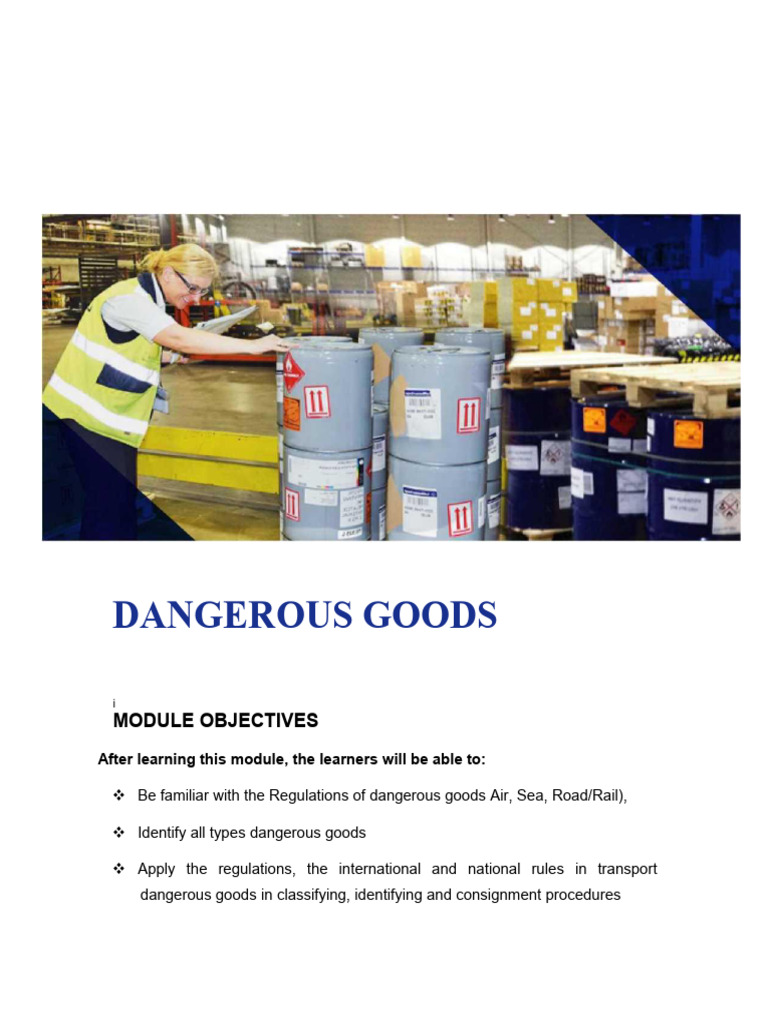 Class 5 Dangerous Goods Regulations | PDF | Dangerous Goods | Risk