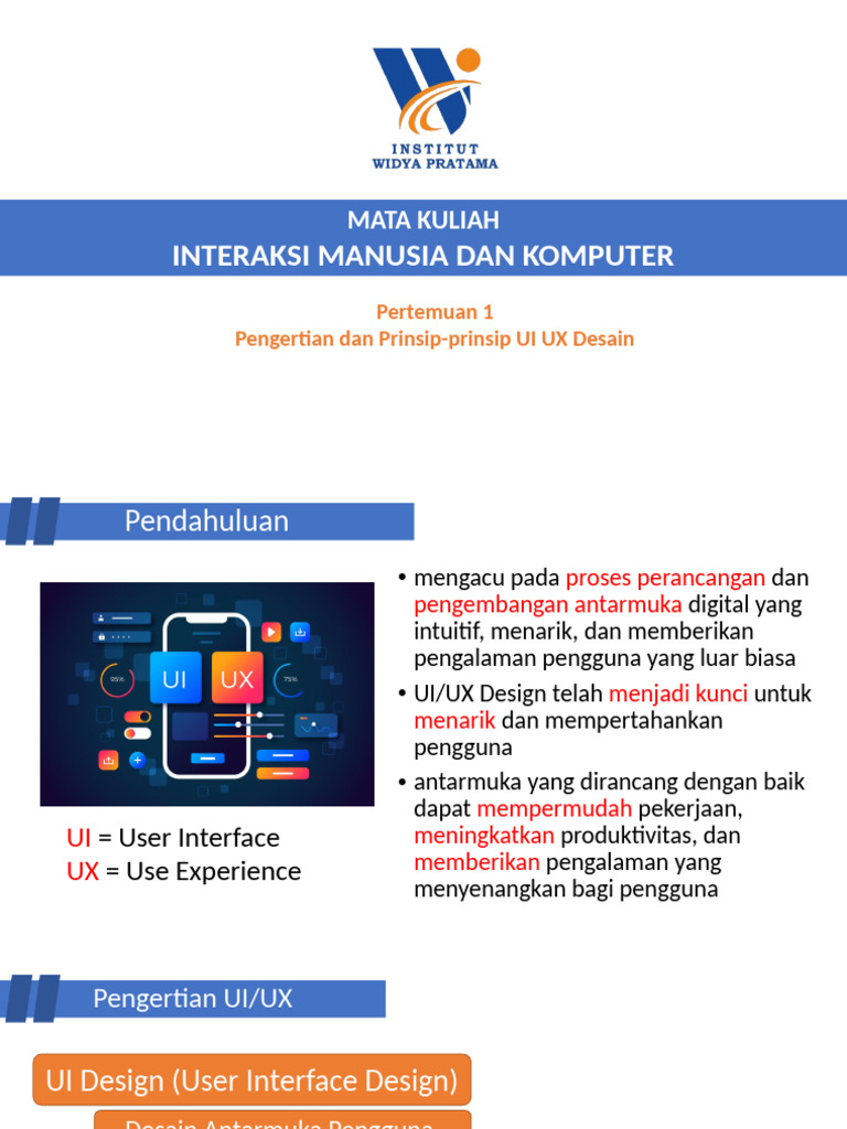 Prinsip Dasar Desain UI/UX | PDF