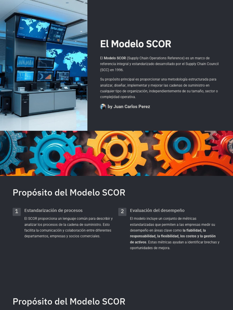 Introducción al Modelo SCOR | PDF | Cadena de suministro | Planificación