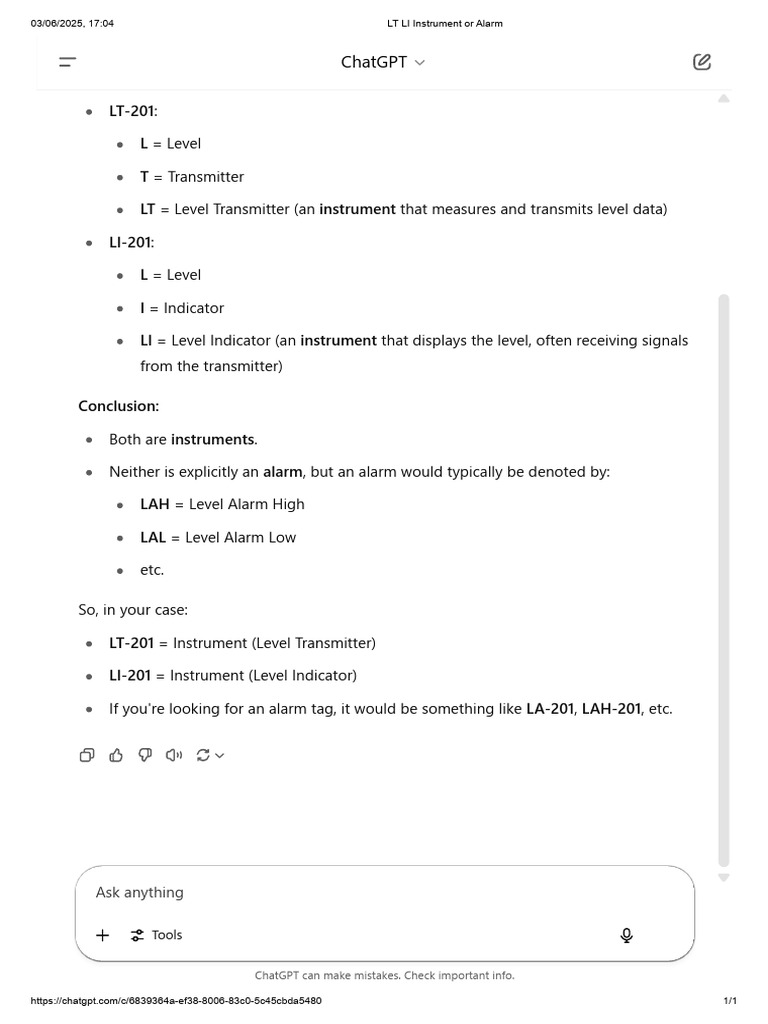 Level Transmitter and Indicator Guide | PDF