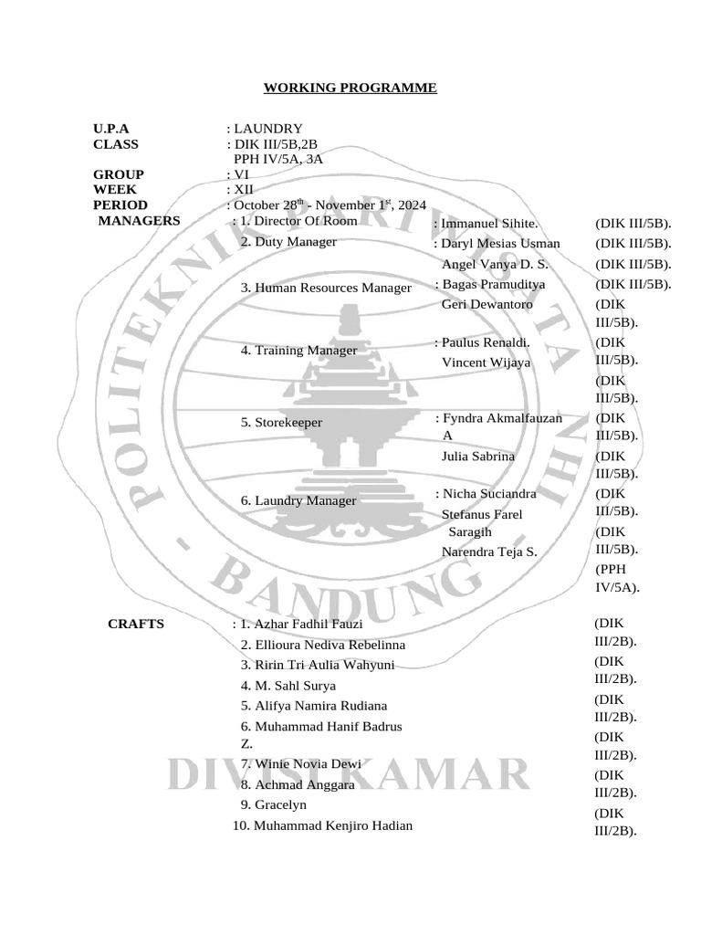 Laundry Training Program Overview | PDF | Laundry | Cleaning