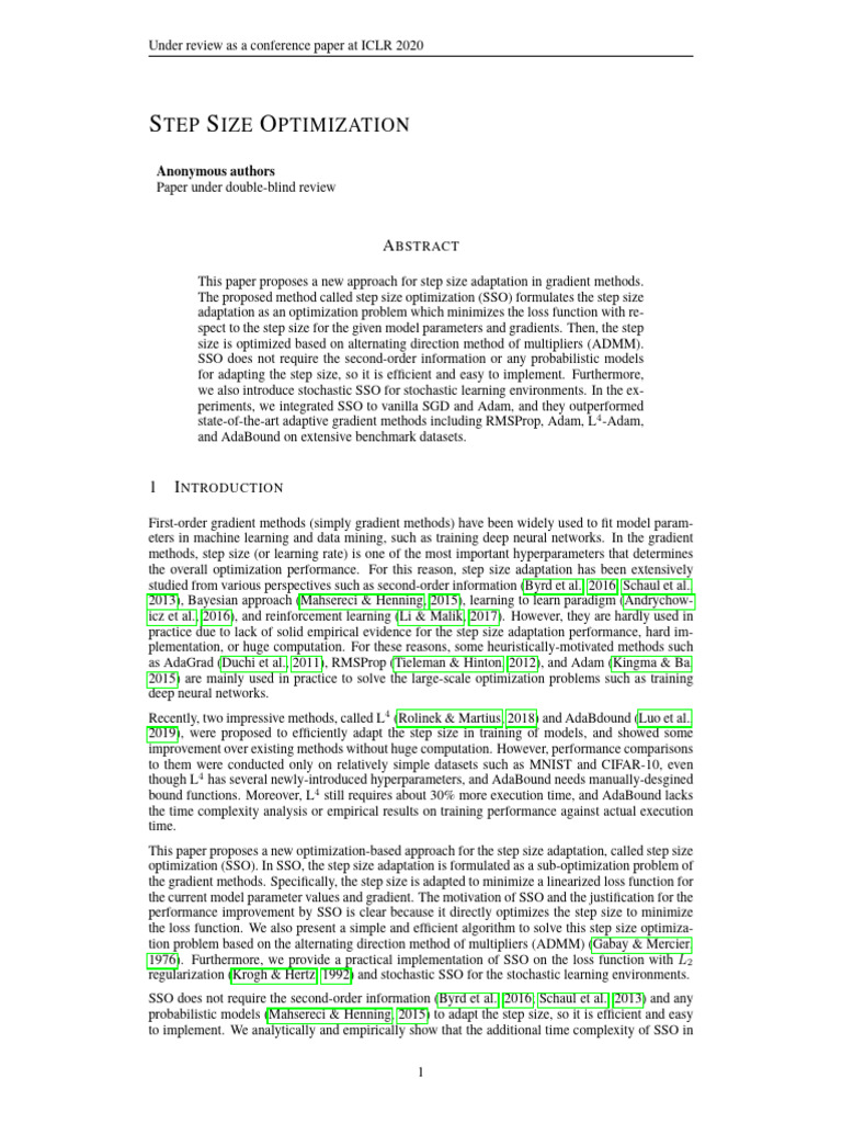 Step Size Optimization in Gradient Methods | PDF | Mathematical ...