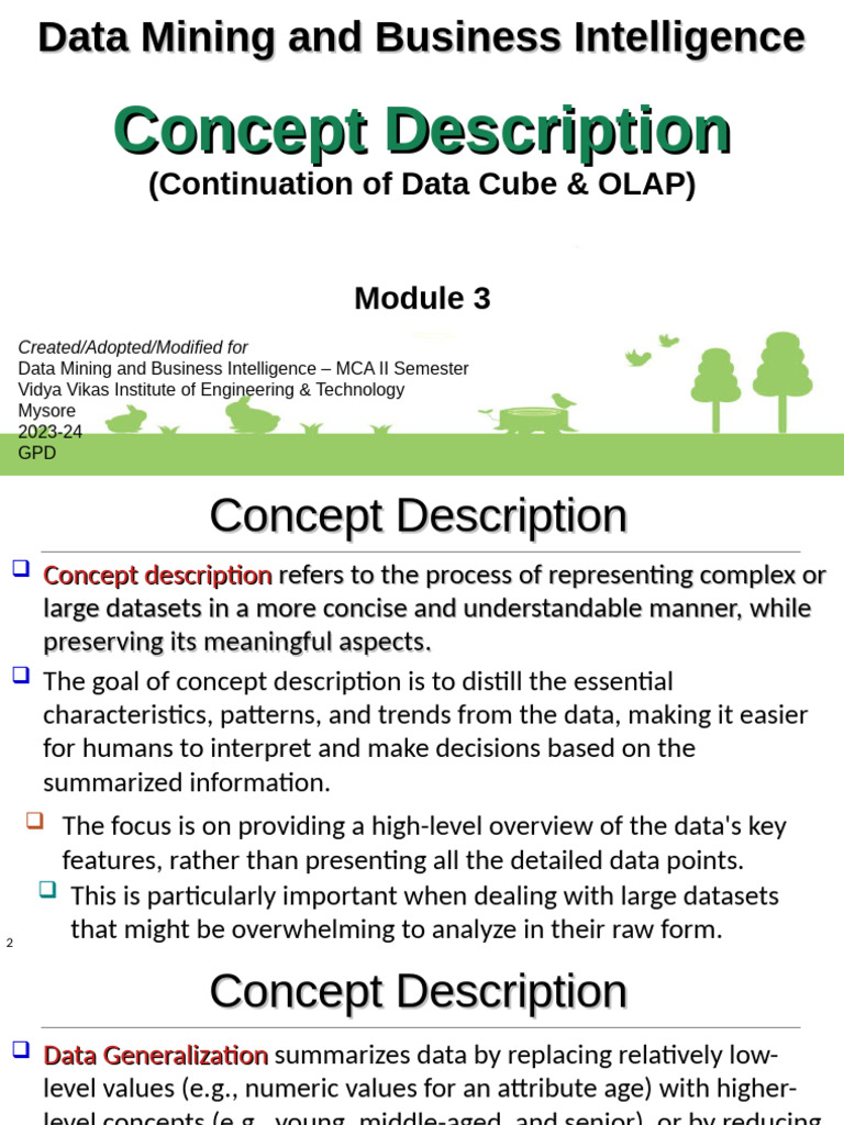Concept Description in Data Mining | PDF | Information Science | Computing