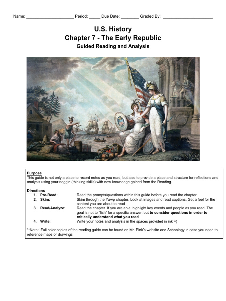 Early Republic U.S. History Guide | PDF | Culture Of The United States ...