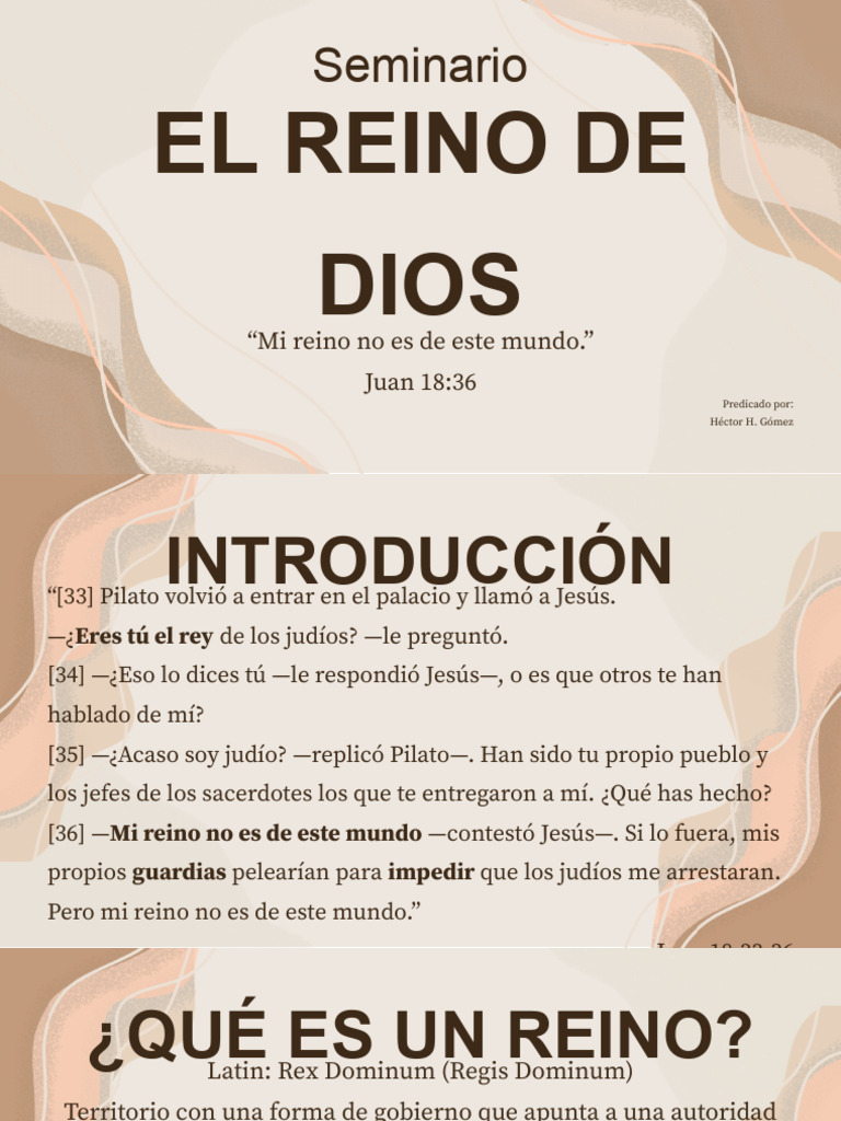 Entendiendo el Reino de Dios | PDF | Jesús | Evangelio de Mateo