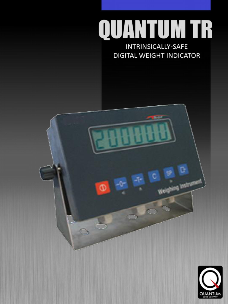 Intrinsically-Safe Digital Weight Indicator | PDF