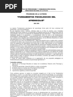 Fundamentos Psicologicos Del Aprendizaje