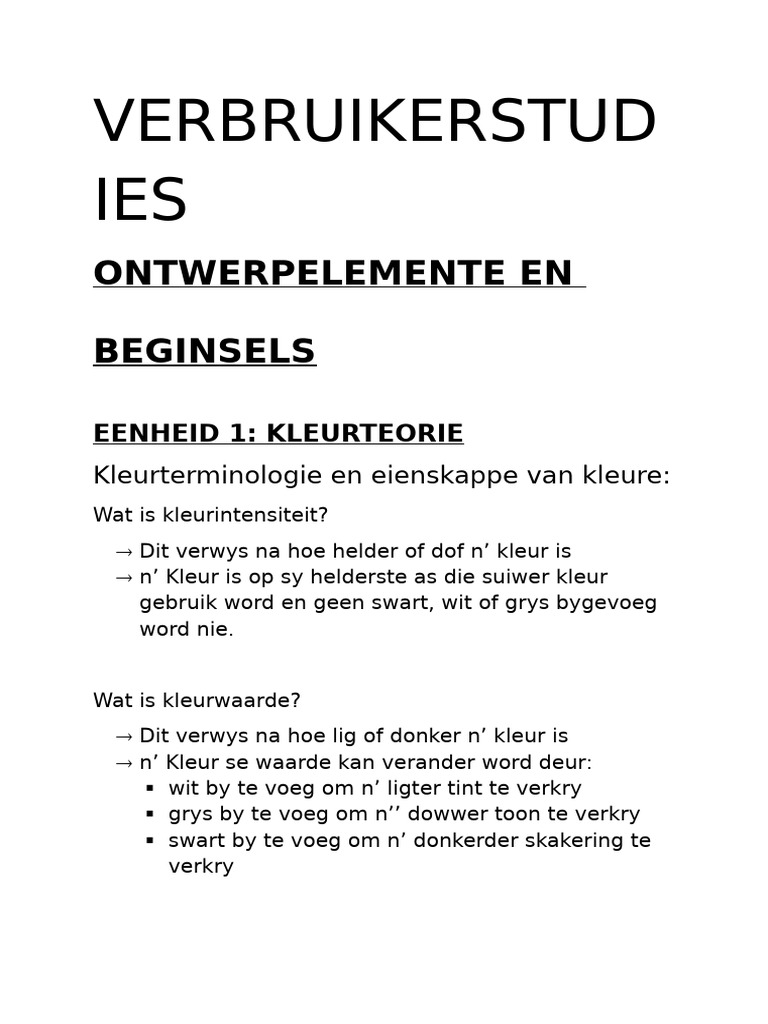 VERBRUIKERSTUDIES | PDF