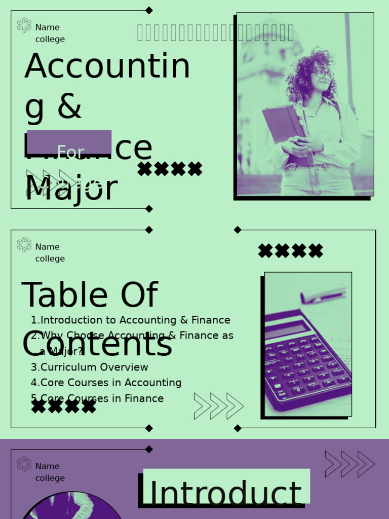 Accounting & Finance Major Overview | PDF | Human Communication