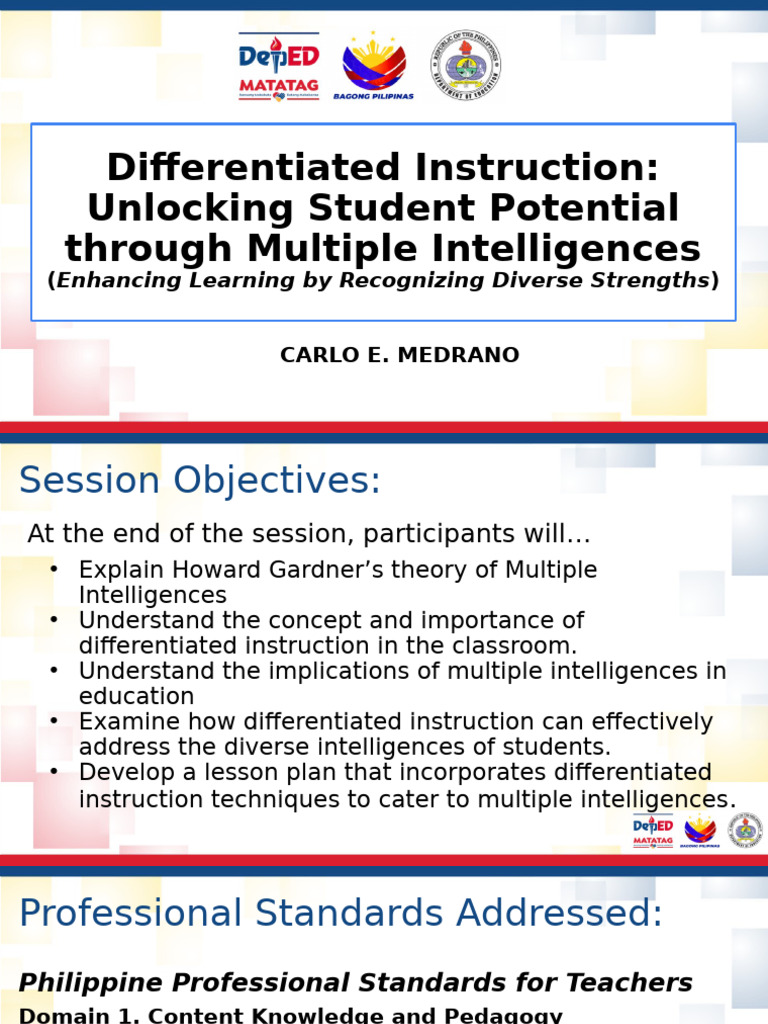 Differentiated Instruction and Multiple Intelligences | PDF ...