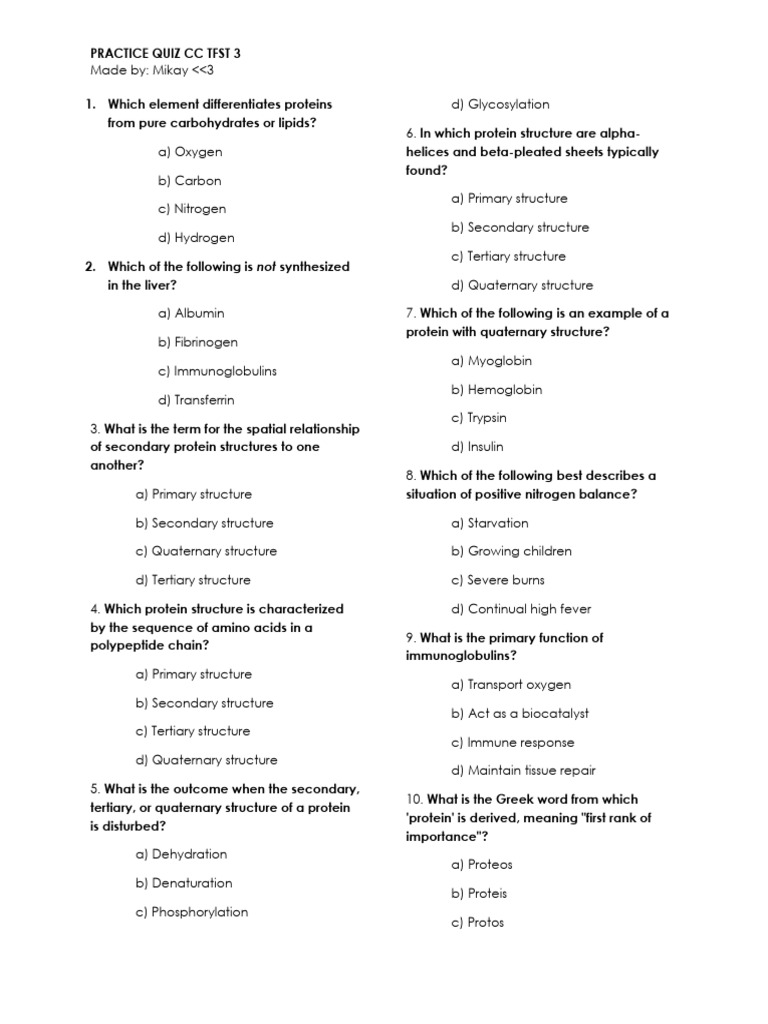 CC Practice Quiz TFST 3-1-3 | PDF