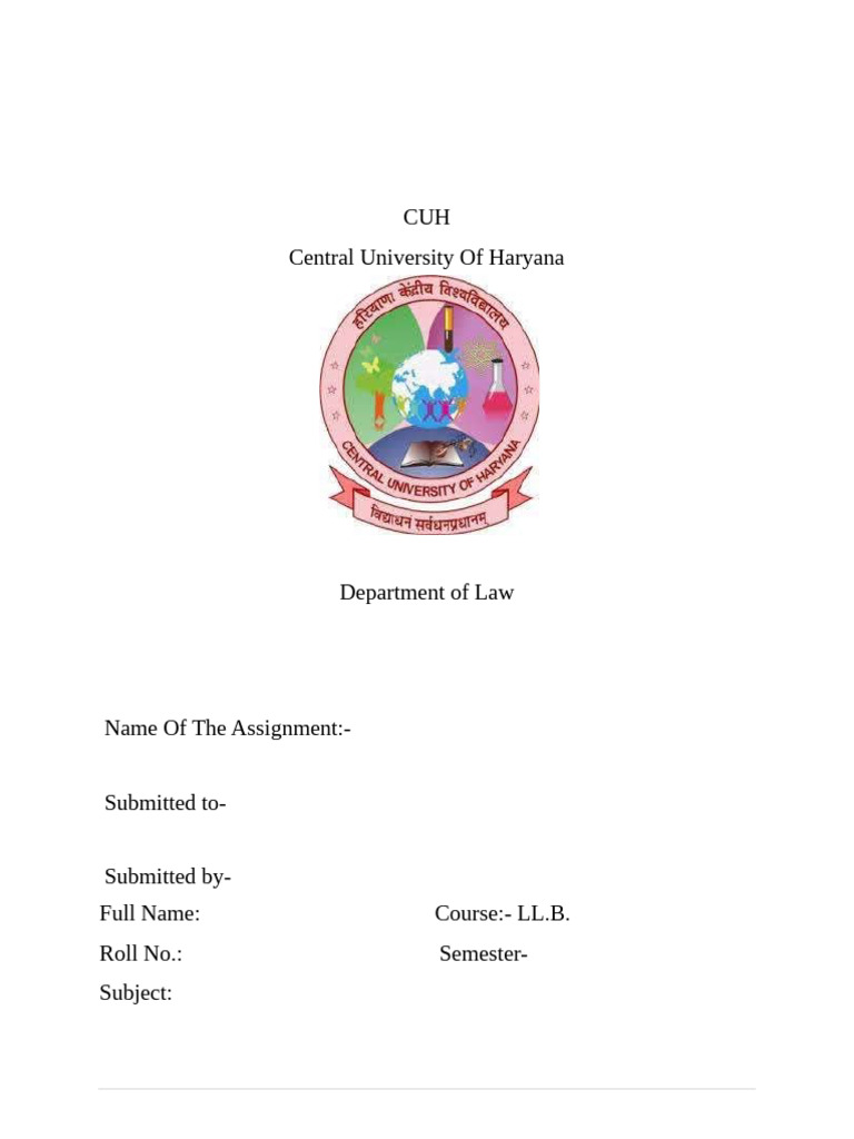 University Assignment Template | PDF
