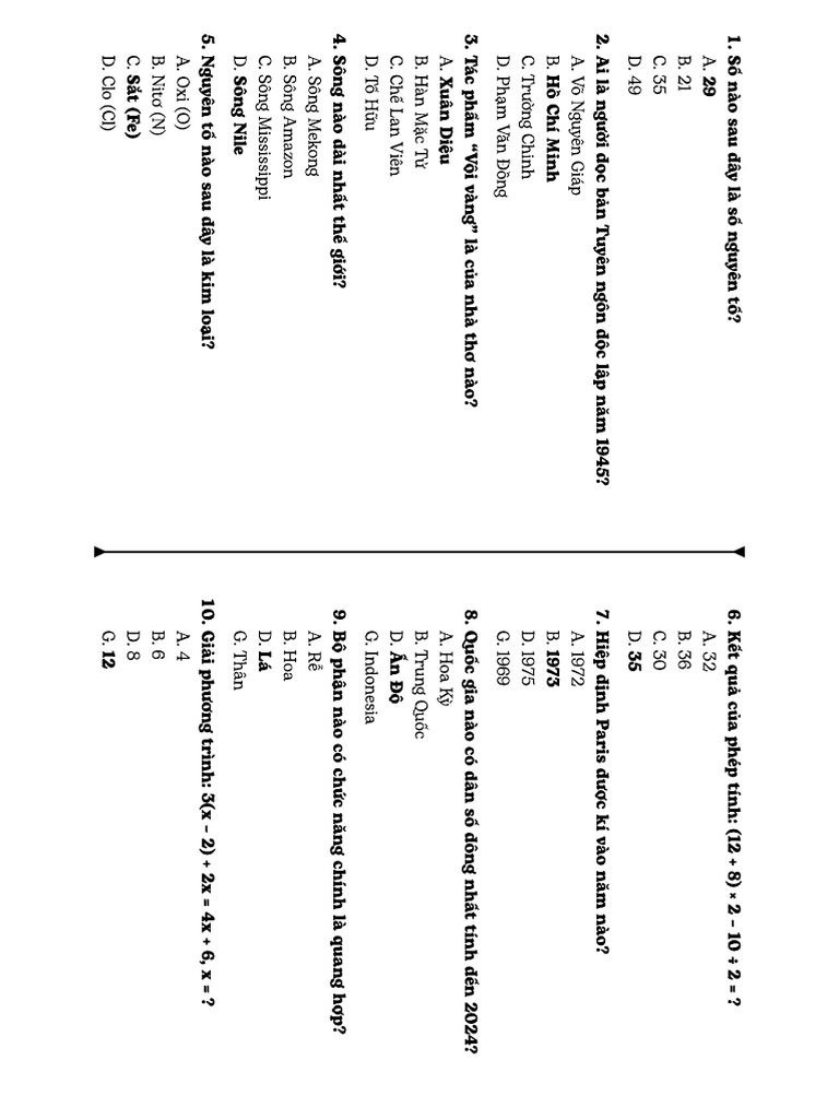 (Game 2.3) Question List | PDF