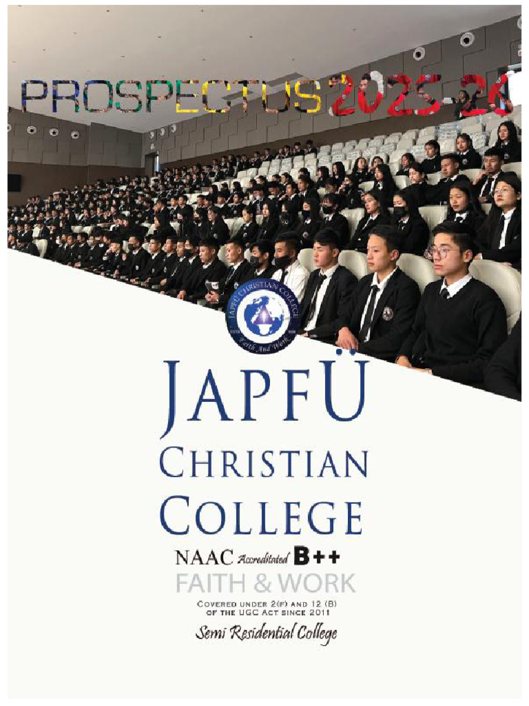 JCC Prospectus 2025 2026 2 | PDF | Fee | Academic Term